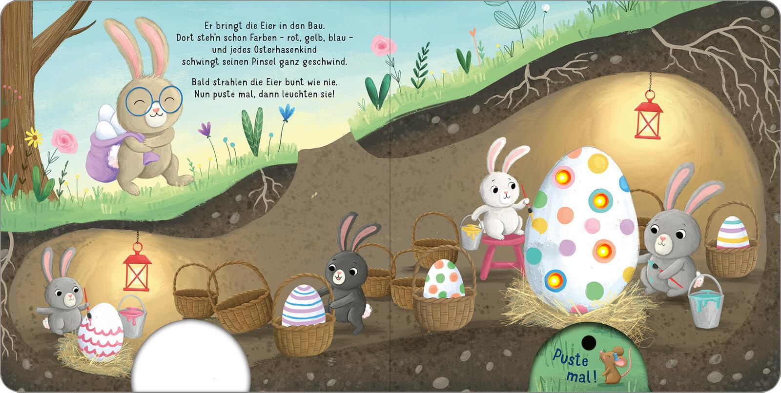 Beispielinhalt (Bild) Mein liebstes Pustebuch – Frohe Ostern!