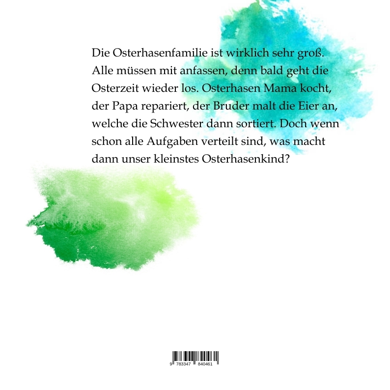 Rückseitencover Osterhäschen Felicitas