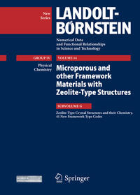 Vorderes Coverbild Zeolite-Type Crystal Structures and their Chemistry. 41 New Framework Type Codes
