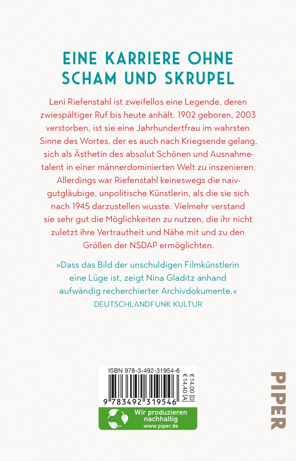 Rückseitencover Leni Riefenstahl