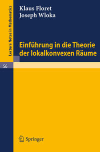 Vorderes Coverbild Einführung in die Theorie der lokalkonvexen Räume
