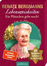 Vorderes Coverbild Renate Bergmanns Lebensweisheiten. Ein Plätzchen geht noch!