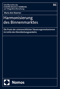Vorderes Coverbild Harmonisierung des Binnenmarktes