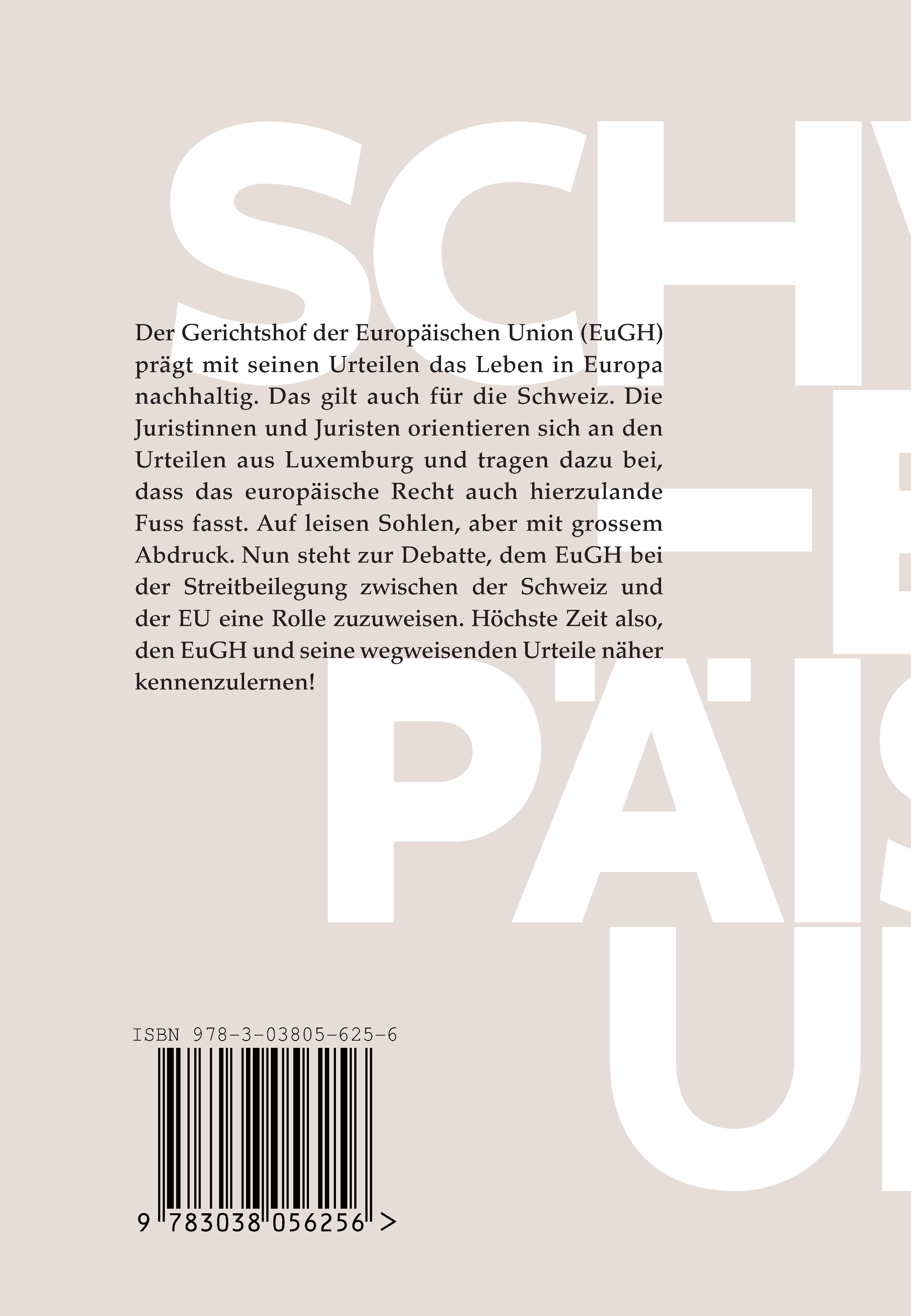 Rückseitencover Der EuGH und die Schweiz