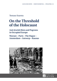 Vorderes Coverbild On the Threshold of the Holocaust