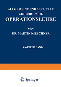 Vorderes Coverbild Allgemeine und Spezielle Chirurgische Operationslehre