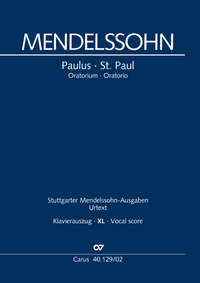Vorderes Coverbild Paulus (Klavierauszug XL, deutsch/englisch)