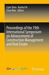 Vorderes Coverbild Proceedings of the 19th International Symposium on Advancement of Construction Management and Real Estate