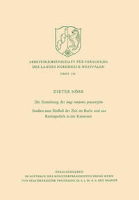 Vorderes Coverbild Die Entstehung der longi temporis praescriptio