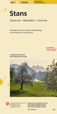 Vorderes Coverbild 245T Stans Wanderkarte