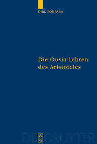 Vorderes Coverbild Die Ousia-Lehren des Aristoteles