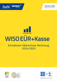 Vorderes Coverbild WISO EÜR+Kasse 2025
