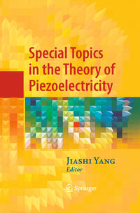 Vorderes Coverbild Special Topics in the Theory of Piezoelectricity