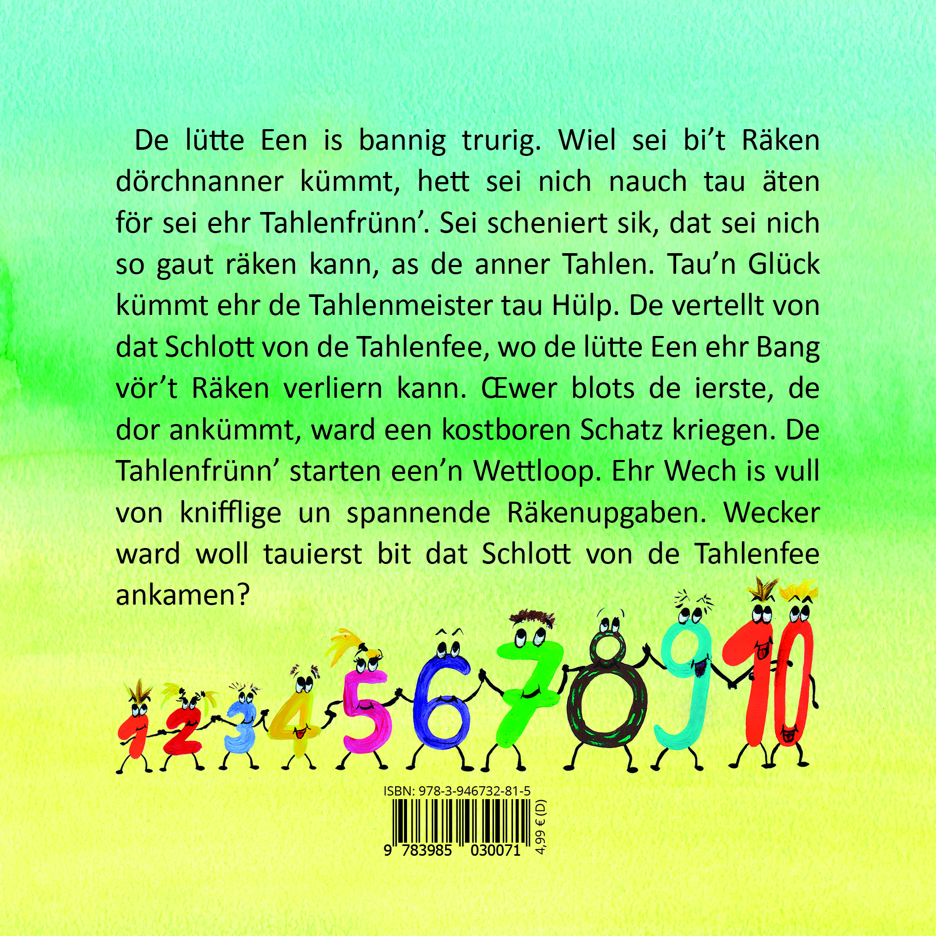 Rückseitencover De lütte Een liehrt dat Räken