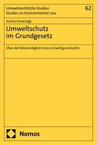 Vorderes Coverbild Umweltschutz im Grundgesetz