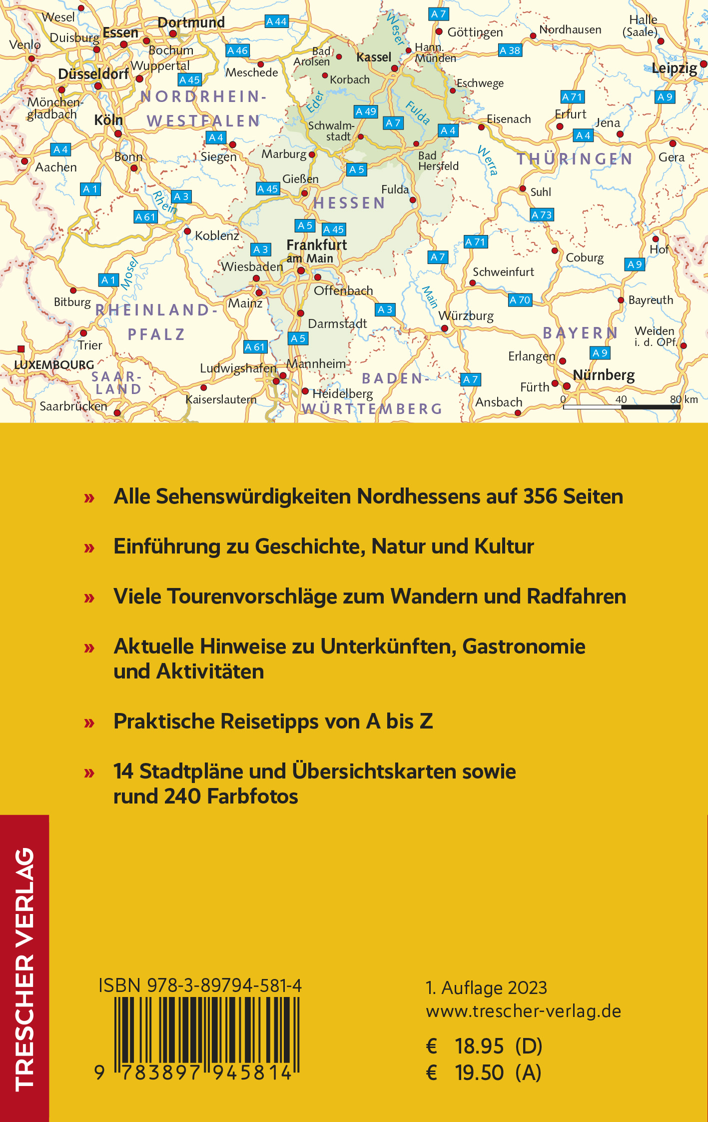 Rückseitencover TRESCHER Reiseführer Nordhessen