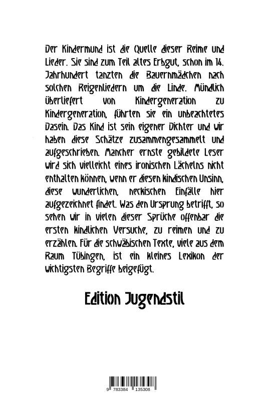 Rückseitencover Herr Montag & Frau Dienstag