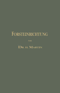 Vorderes Coverbild Die Forsteinrichtung