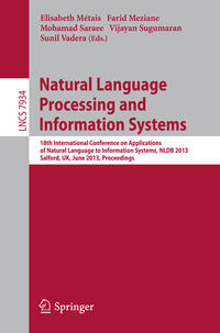 Vorderes Coverbild Natural Language Processing and Information Systems