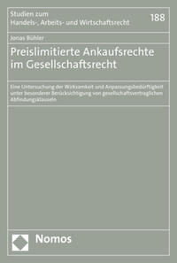 Vorderes Coverbild Preislimitierte Ankaufsrechte im Gesellschaftsrecht