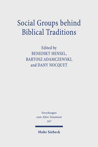 Vorderes Coverbild Social Groups behind Biblical Traditions