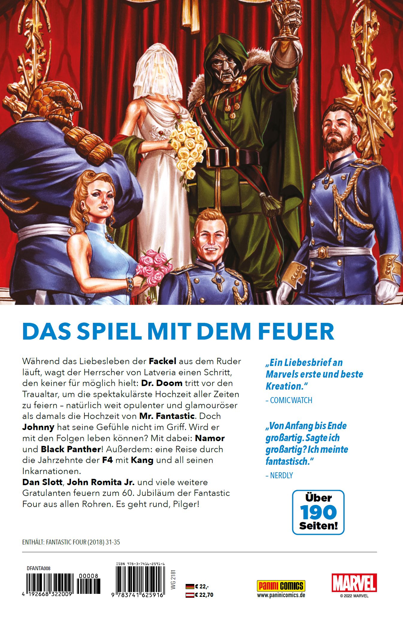 Rückseitencover Fantastic Four - Neustart