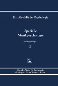 Vorderes Coverbild Spezielle Musikpsychologie
