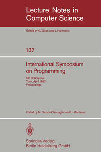 Vorderes Coverbild International Symposium on Programming