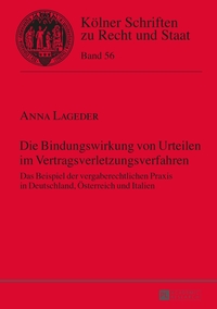 Vorderes Coverbild Die Bindungswirkung von Urteilen im Vertragsverletzungsverfahren
