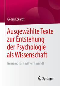 Vorderes Coverbild Ausgewählte Texte zur Entstehung der Psychologie als Wissenschaft