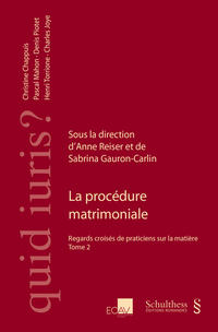 Vorderes Coverbild La procédure matrimoniale