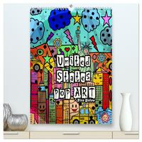 Vorderes Coverbild United States Pop Art von Nico Bielow (hochwertiger Premium Wandkalender 2025 DIN A2 hoch), Kunstdruck in Hochglanz