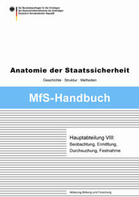 Vorderes Coverbild Hauptabteilung VIII
