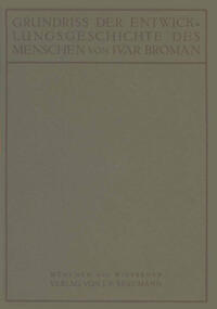 Vorderes Coverbild Grundriss der Entwicklungsgeschichte des Menschen