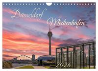 Vorderes Coverbild Düsseldorf Medienhafen (Wandkalender 2026 DIN A4 quer), CALVENDO Monatskalender
