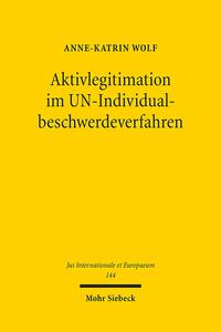 Vorderes Coverbild Aktivlegitimation im UN-Individualbeschwerdeverfahren