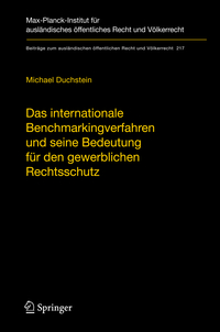 Vorderes Coverbild Das internationale Benchmarkingverfahren und seine Bedeutung für den gewerblichen Rechtsschutz