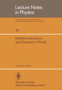 Vorderes Coverbild Effective Interactions and Operators in Nuclei