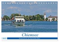 Vorderes Coverbild Chiemsee - Sommerferien am bayrischen Meer (Tischkalender 2025 DIN A5 quer), CALVENDO Monatskalender