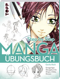 Vorderes Coverbild Manga Step by Step Übungsbuch