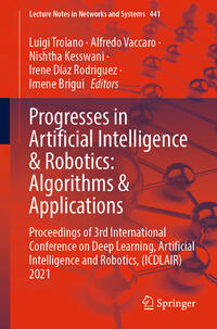 Vorderes Coverbild Progresses in Artificial Intelligence & Robotics: Algorithms & Applications