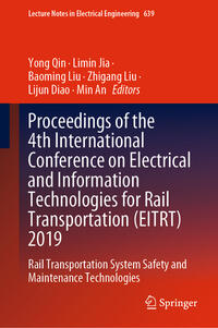 Vorderes Coverbild Proceedings of the 4th International Conference on Electrical and Information Technologies for Rail Transportation (EITRT) 2019