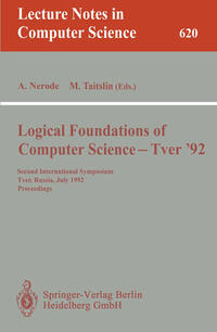 Vorderes Coverbild Logical Foundations of Computer Science - Tver '92