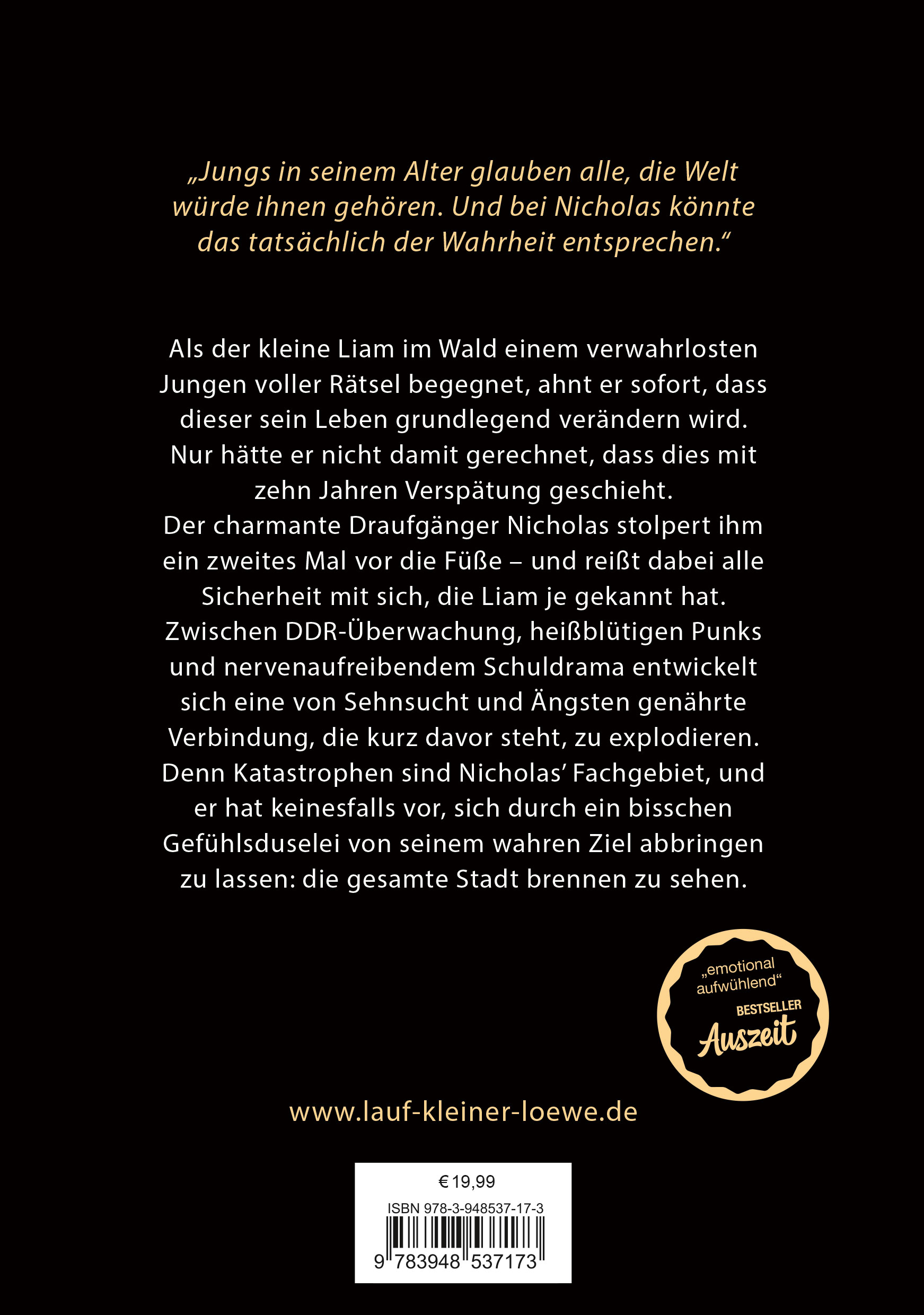 Rückseitencover Lauf, kleiner Löwe