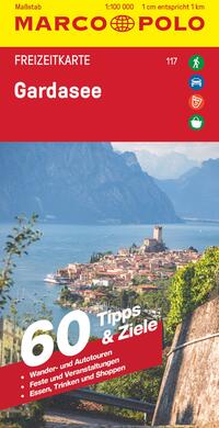 Vorderes Coverbild MARCO POLO Freizeitkarte 117 Gardasee 1:100.000