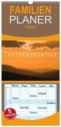 Vorderes Coverbild Familienplaner 2026 - Luftperspektive mit 5 Spalten (Wandkalender, 21 x 45 cm) CALVENDO