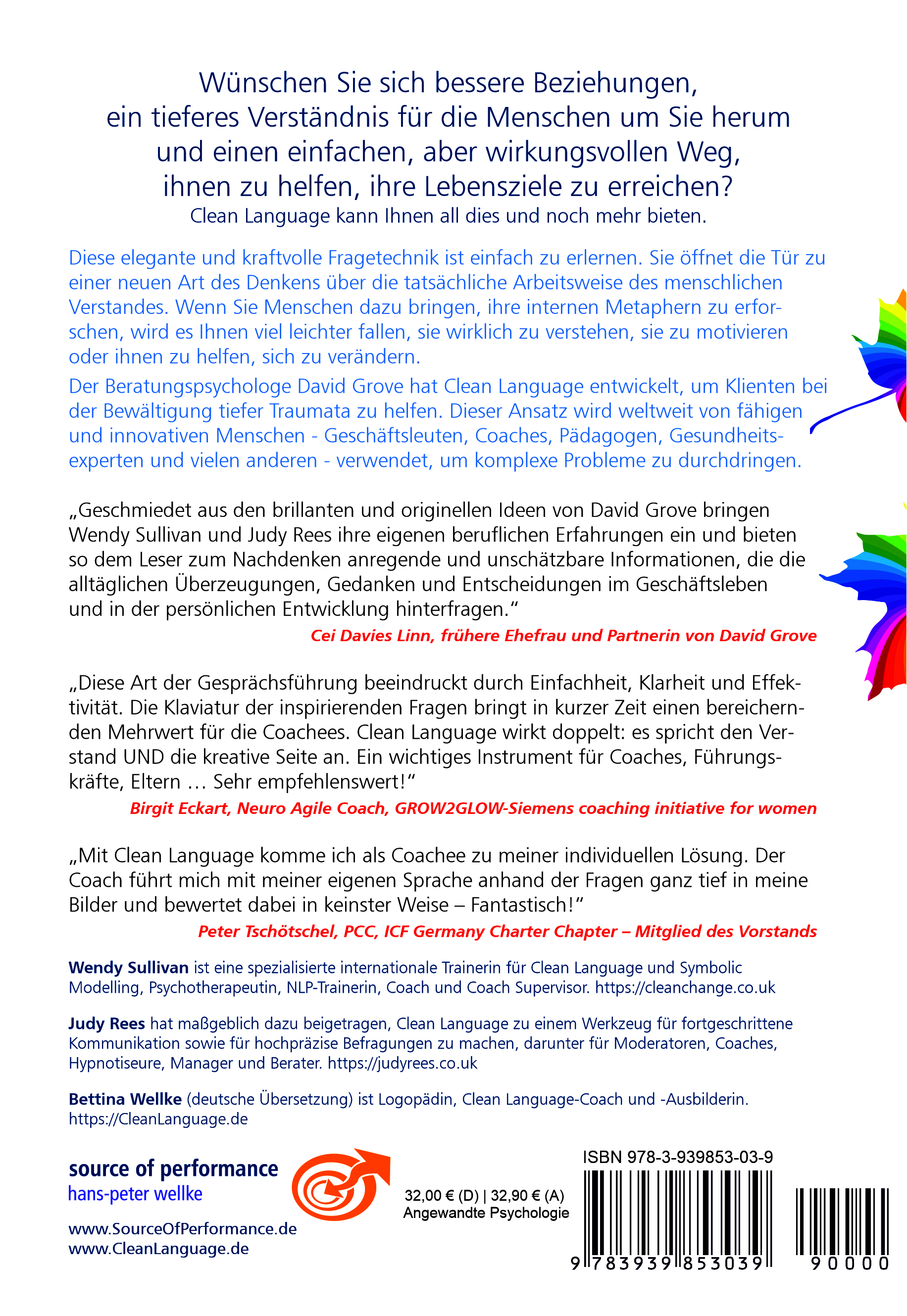 Rückseitencover Clean Language - Enthüllende Metaphern und öffnendes Denken