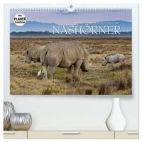 Vorderes Coverbild Emotionale Momente: Nashörner (hochwertiger Premium Wandkalender 2025 DIN A2 quer), Kunstdruck in Hochglanz