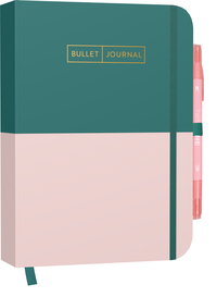 Vorderes Coverbild Bullet Journal "Greenery Rose" 05 mit original Tombow TwinTone Dual-Tip Marker 61 peach pink