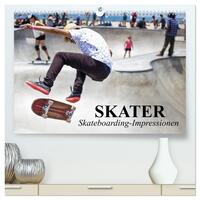 Vorderes Coverbild Skater. Skateboarding-Impressionen (hochwertiger Premium Wandkalender 2025 DIN A2 quer), Kunstdruck in Hochglanz